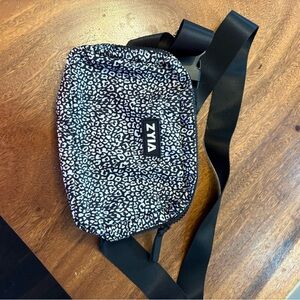 Black and White Animal Print Crossbody Bag